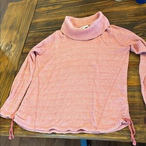 J. Jill Coral Cowl Neck Sweater